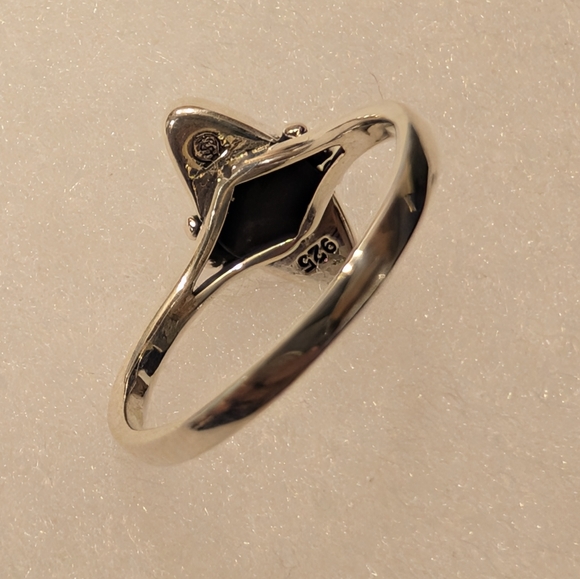 925 Sterling Silver Kingman Mohave Turquoise Ring - Picture 3 of 5